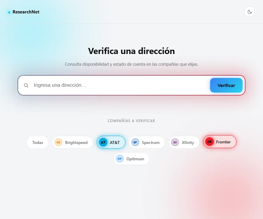 Providers selected